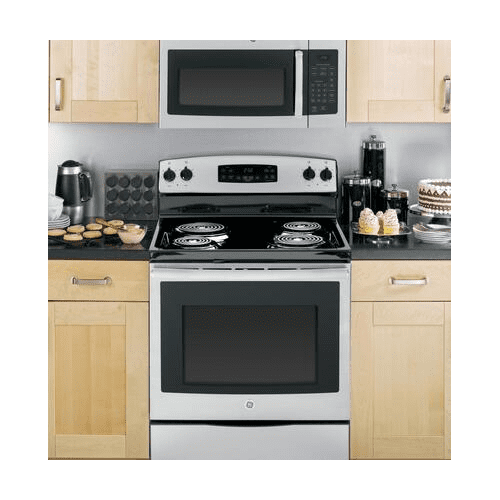 GE JVM3160RFSS 30 Over-the-Range Microwave Oven with 1.6 cu. ft. Capacity 2-Speed 300 CFM Venting in Stainless Steel