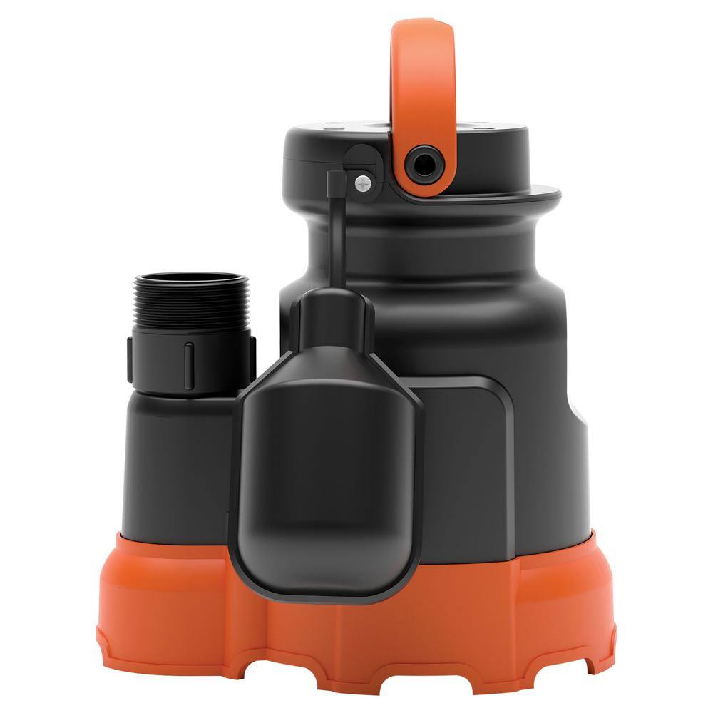 BLACK+DECKER 14 HP Submersible Sump Pump Tethered Switch BXWP62200