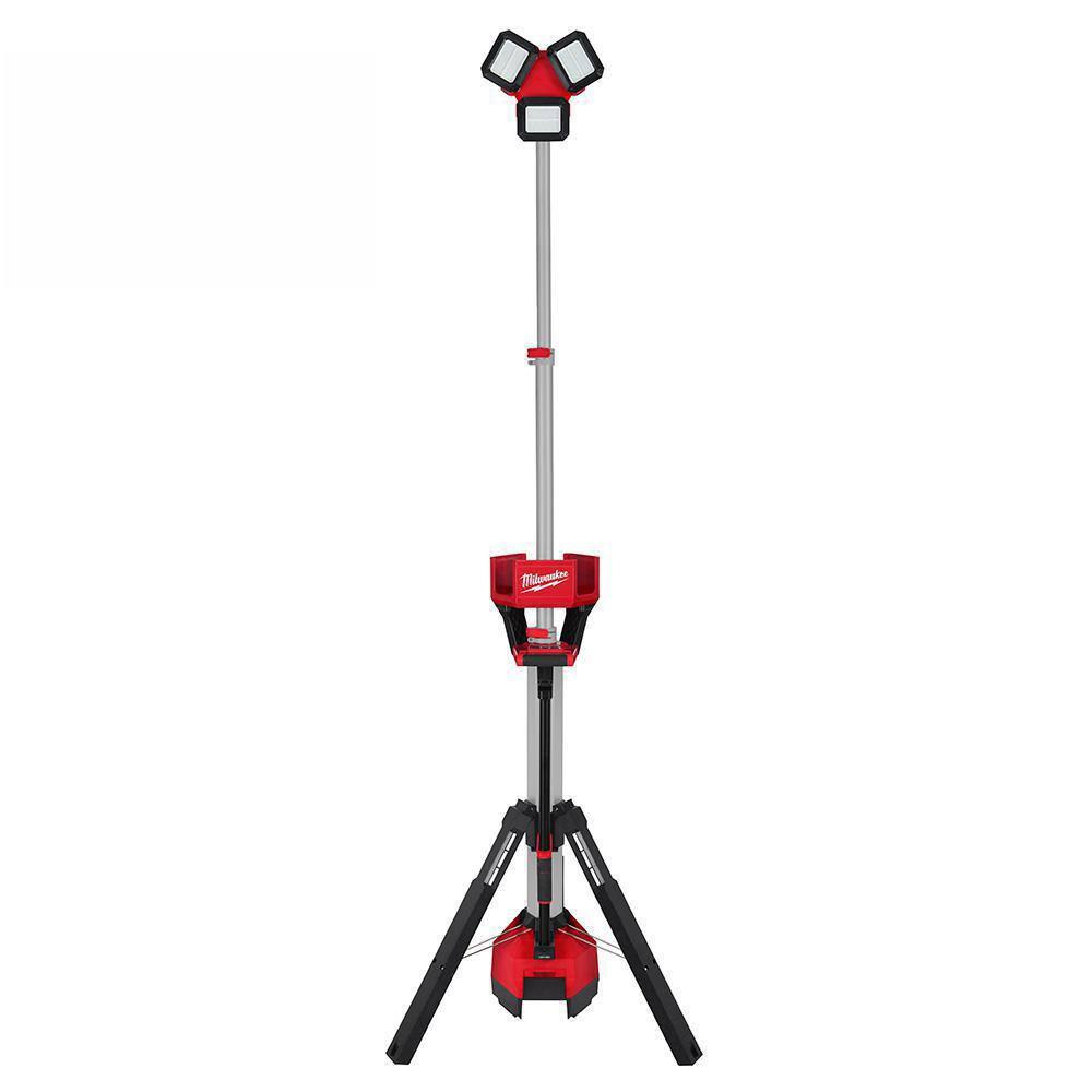 MW M18 18-Volt Lithium-Ion Cordless 6000 Lumens Rocket Dual Power Tower Light with Charger (Tool-Only) 2136-20