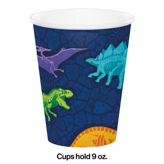 Creative Converting 359281 Dino Dig Paper Cups (Ca...