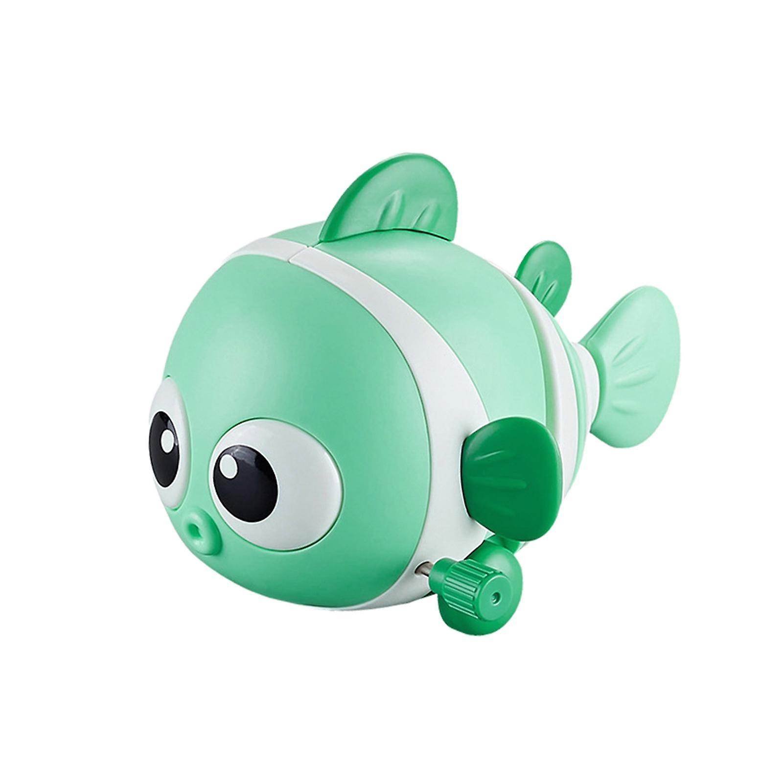 Wind Up Fish Bath Toys Interactive Toy Animals Toys For Boys Girls Baby Kids Green