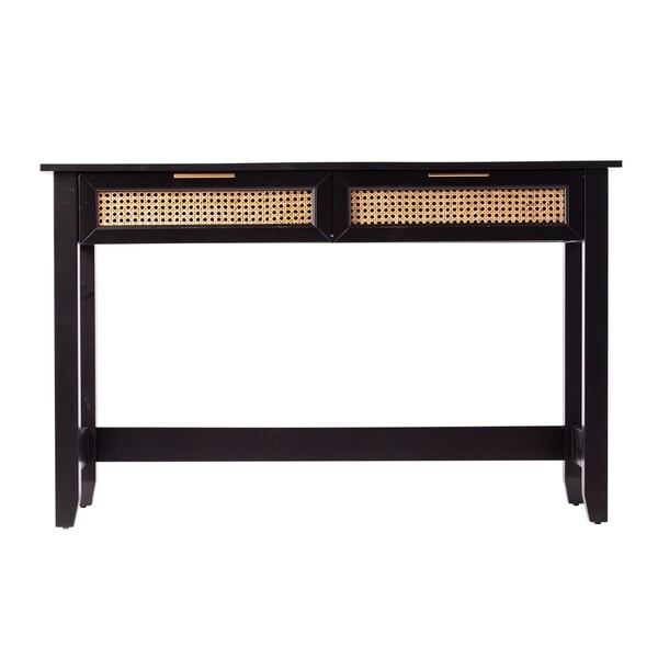 SEI Furniture Chekshire Black Storage Console