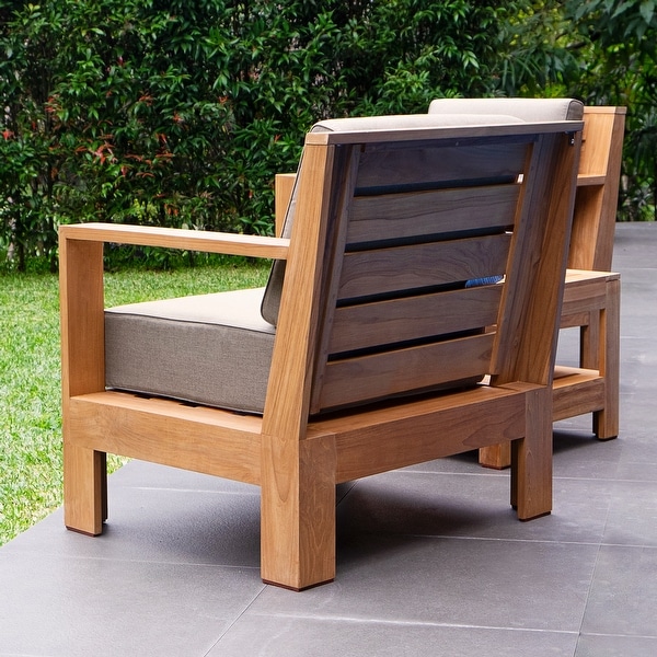 Cambridge Casual Logan 3piece Teak Outdoor Set with Sunbrella Cushion