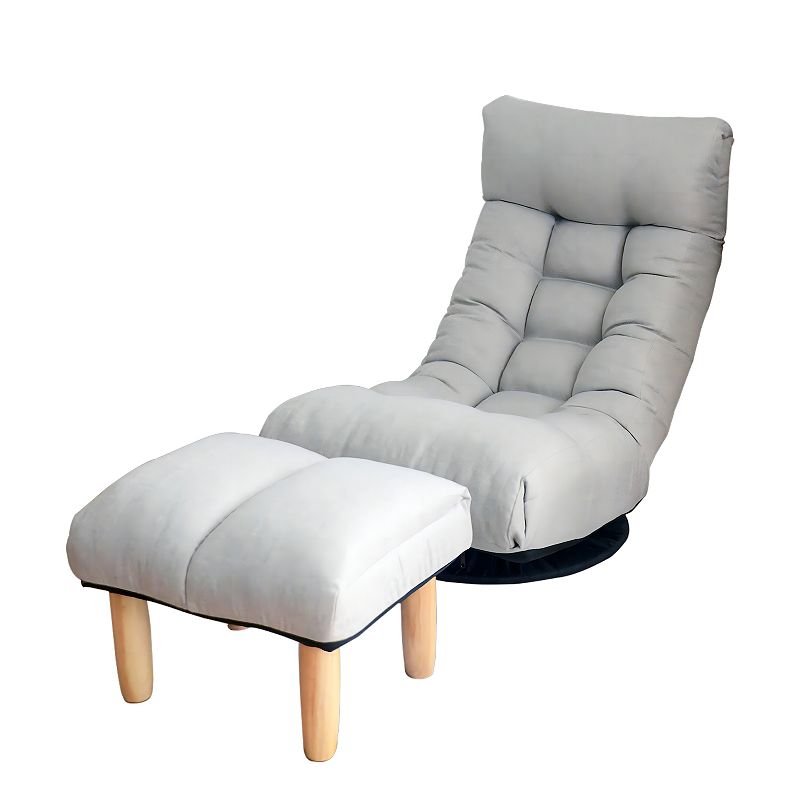 Adjustable Reclining Accent Rocking Chair Lazy Single Sofa With Footstool