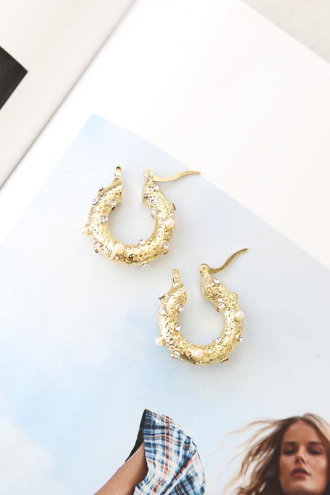 Ladybird Earrings Gold