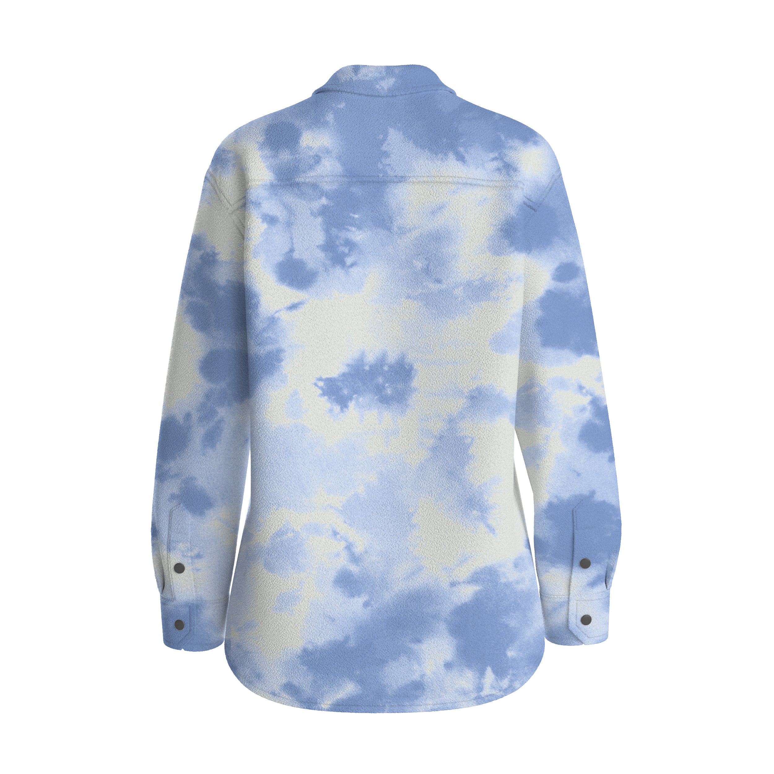 East Recycled Polar Fleece Shirt - Tie Dye Cornflower