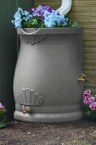 Good Ideas Rain Wizard Urn 50 Gallon Rain Saver - Light Granite