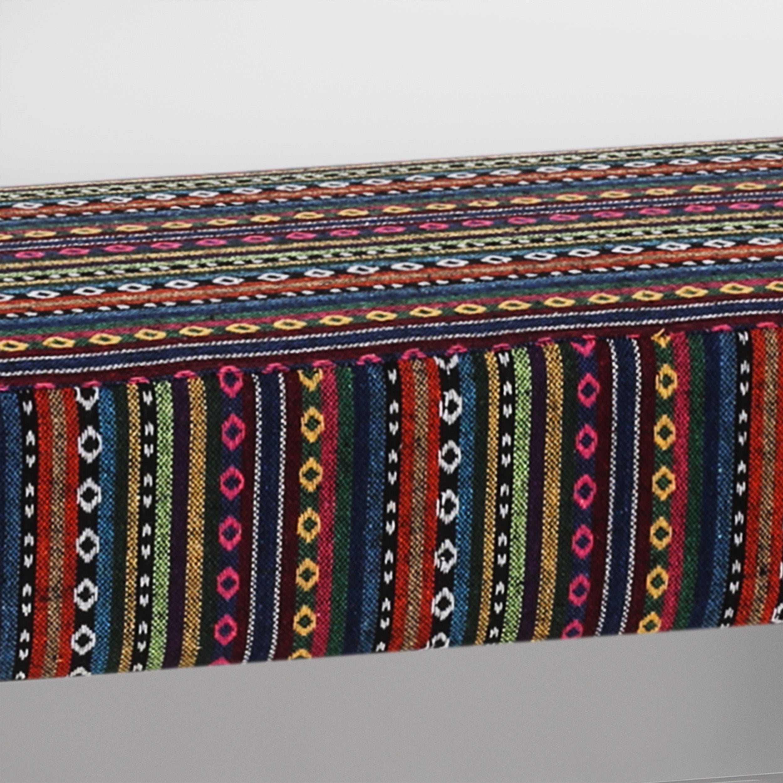 Shelby Boho Fabric Bench