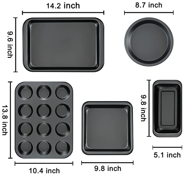 Baking Pans Nonstick Set