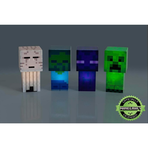 Ukonic Minecraft Mini Mob 4 piece Figure Mood Light Set Battery Operated