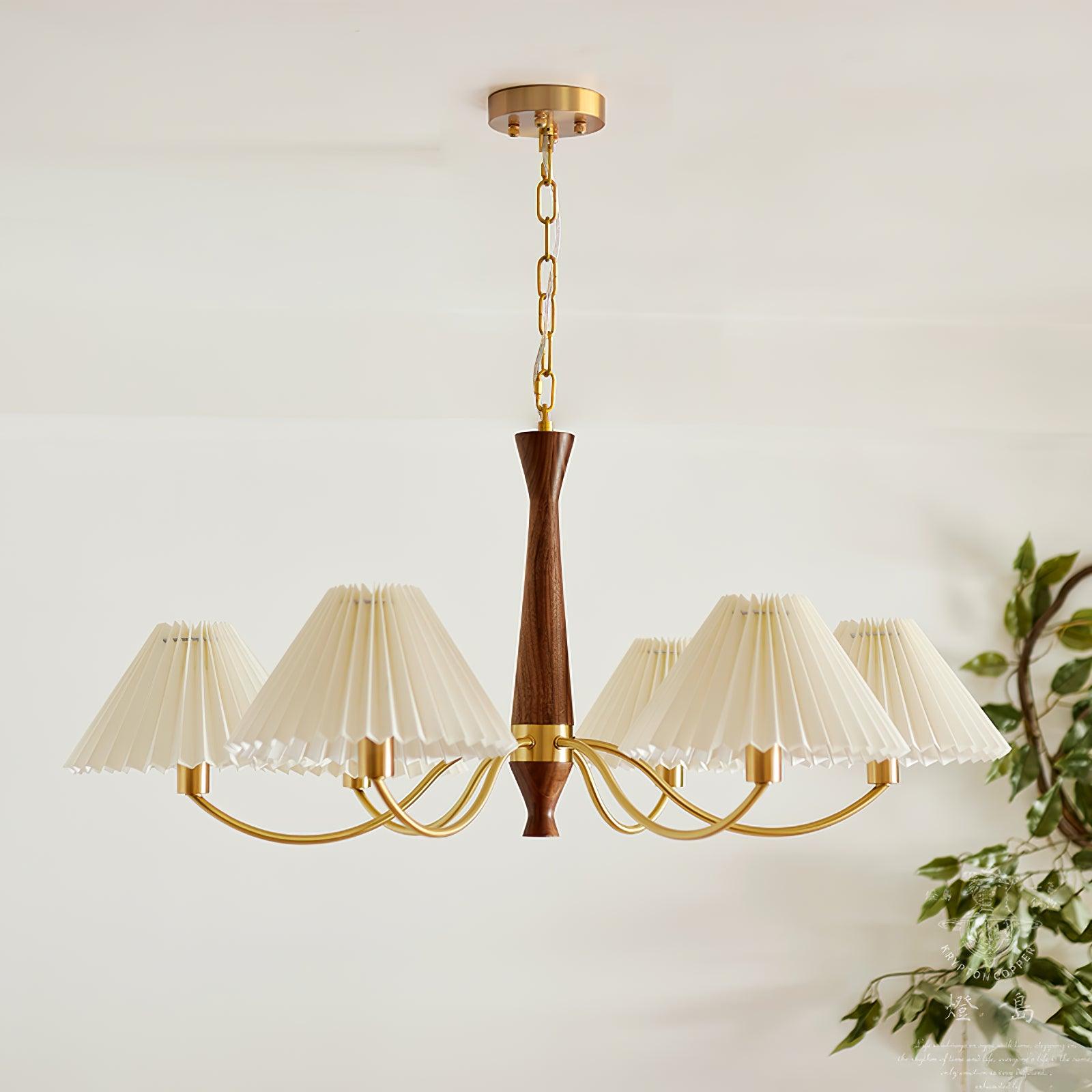 Pleated Chandelier