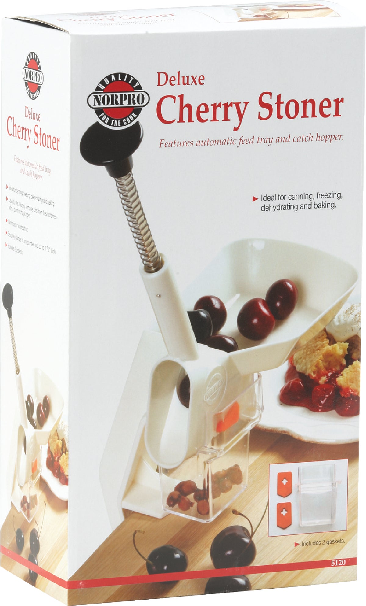 Norpro Cherry Stoner Pitter White