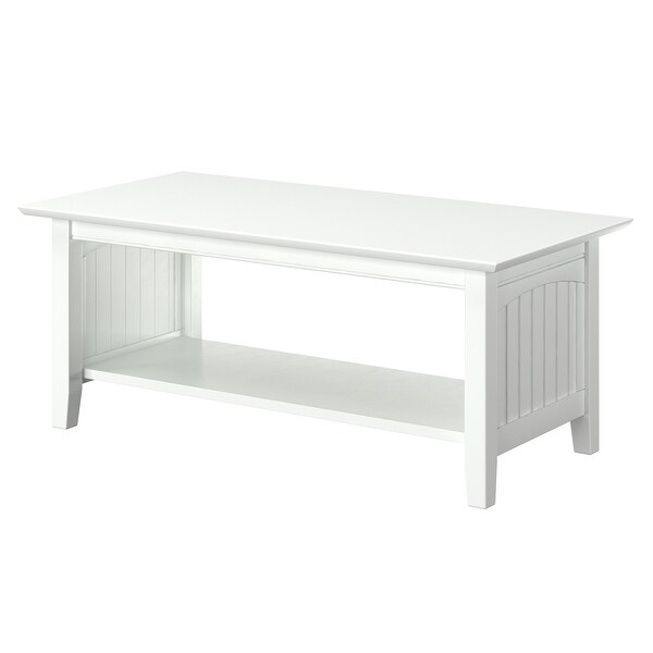 Nantucket Solid Wood Coffee Table in White