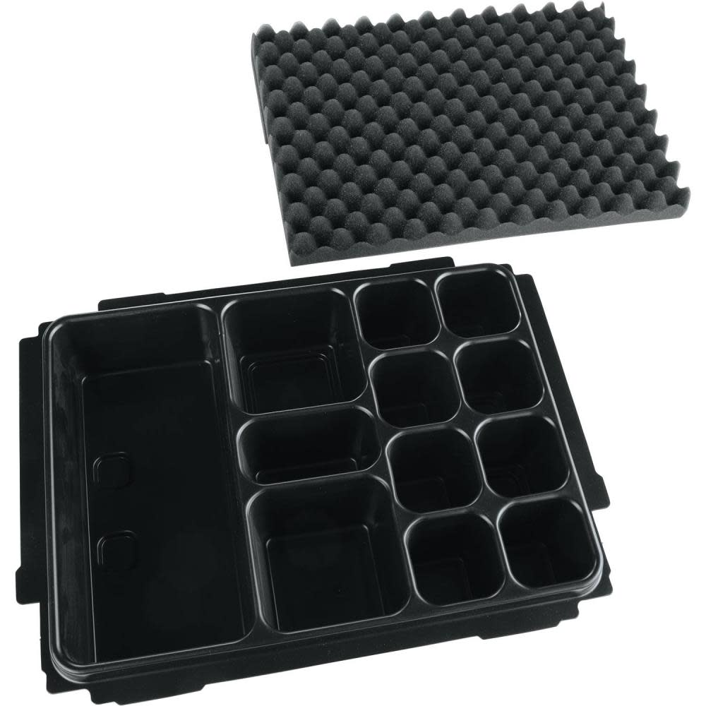 Makita MAKPAC Interlocking Case Universal Insert Tray with Foam Lid P-83674 from Makita