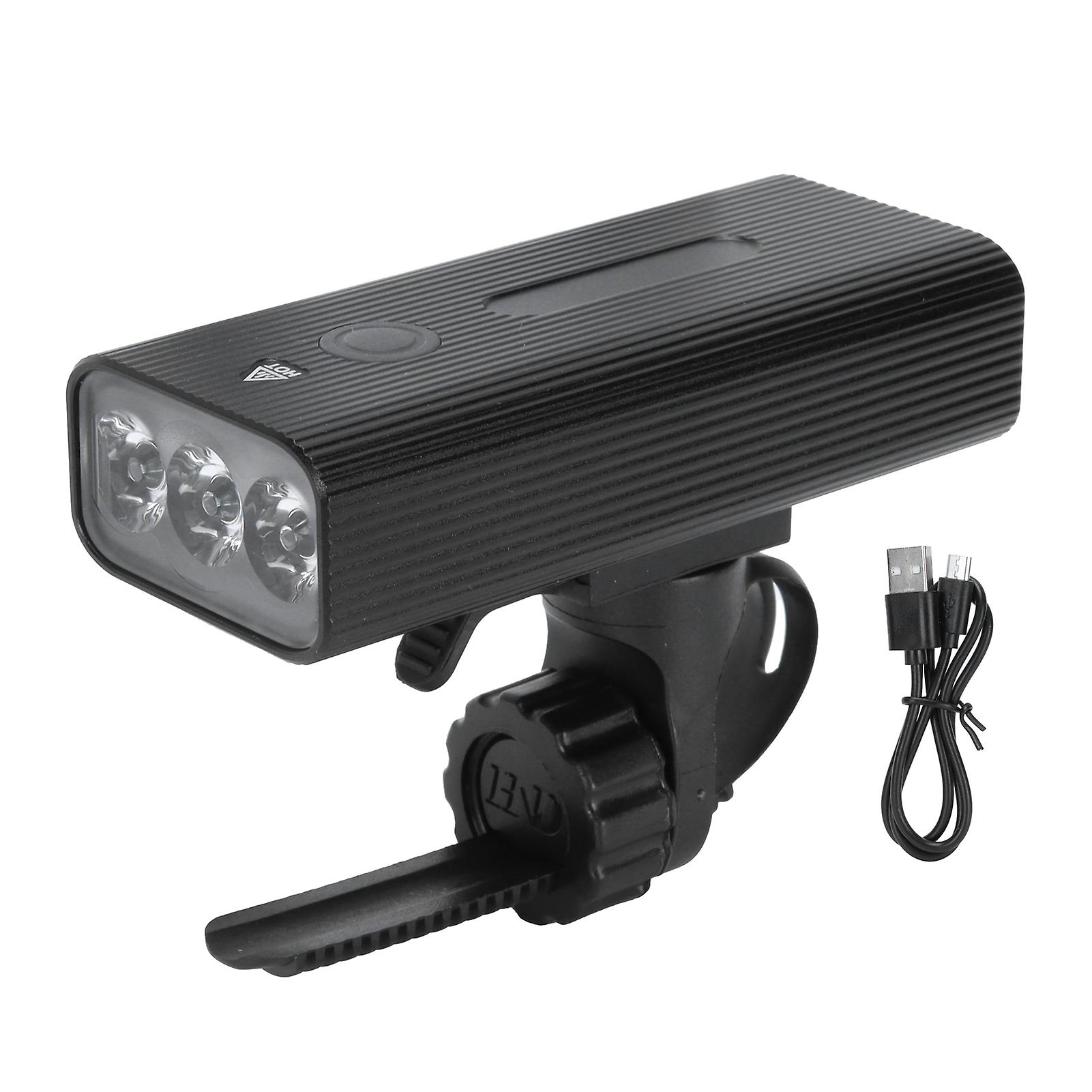 USB 3LED Bike Light with Taillight USB Charging Handlebar Lamp Accessories IPX5 Waterproof