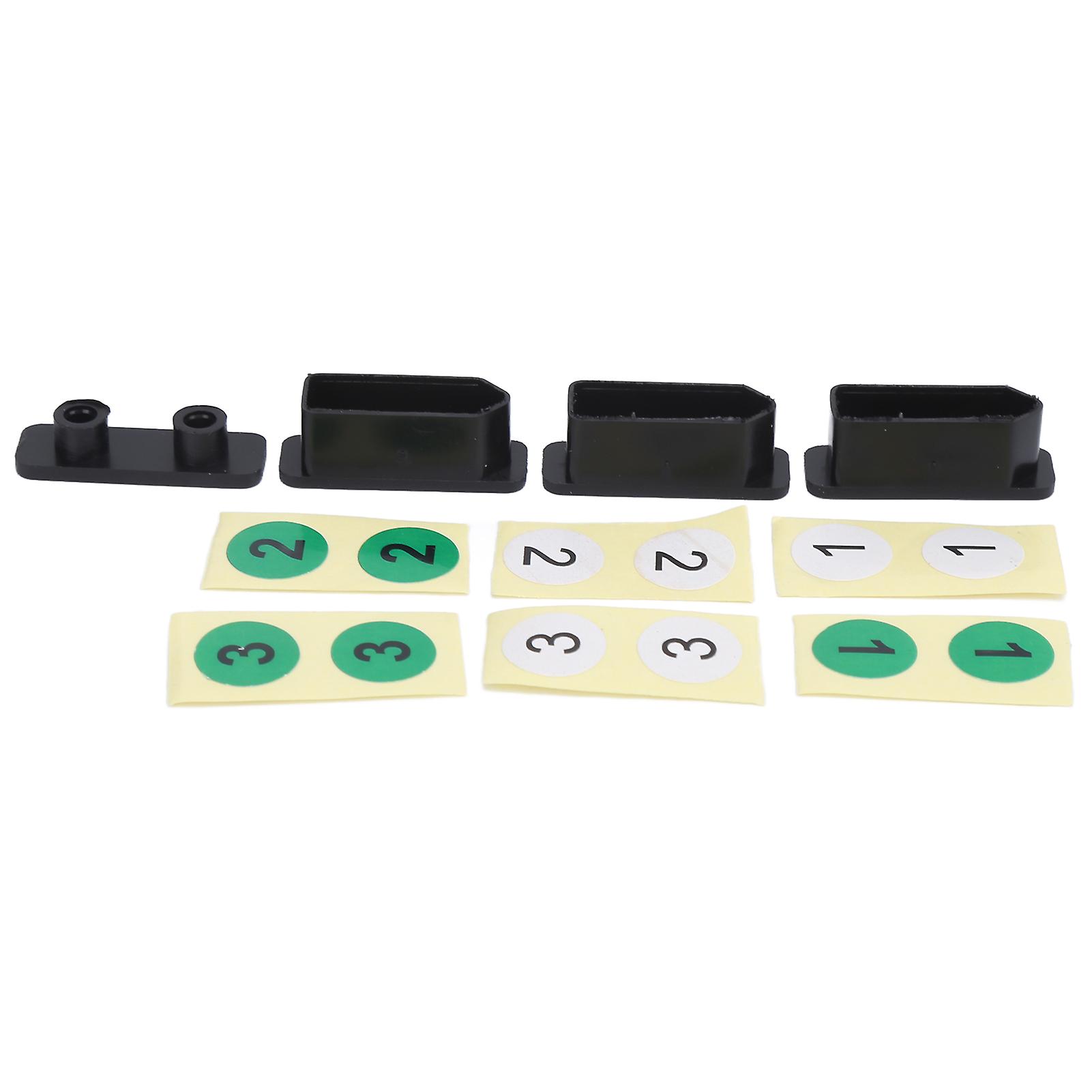 4pcs Dust Plug Waterproof Black Anti Dust Dirt Battery Plugs Set With Stickers For Fpv For Combo Body Flying Model