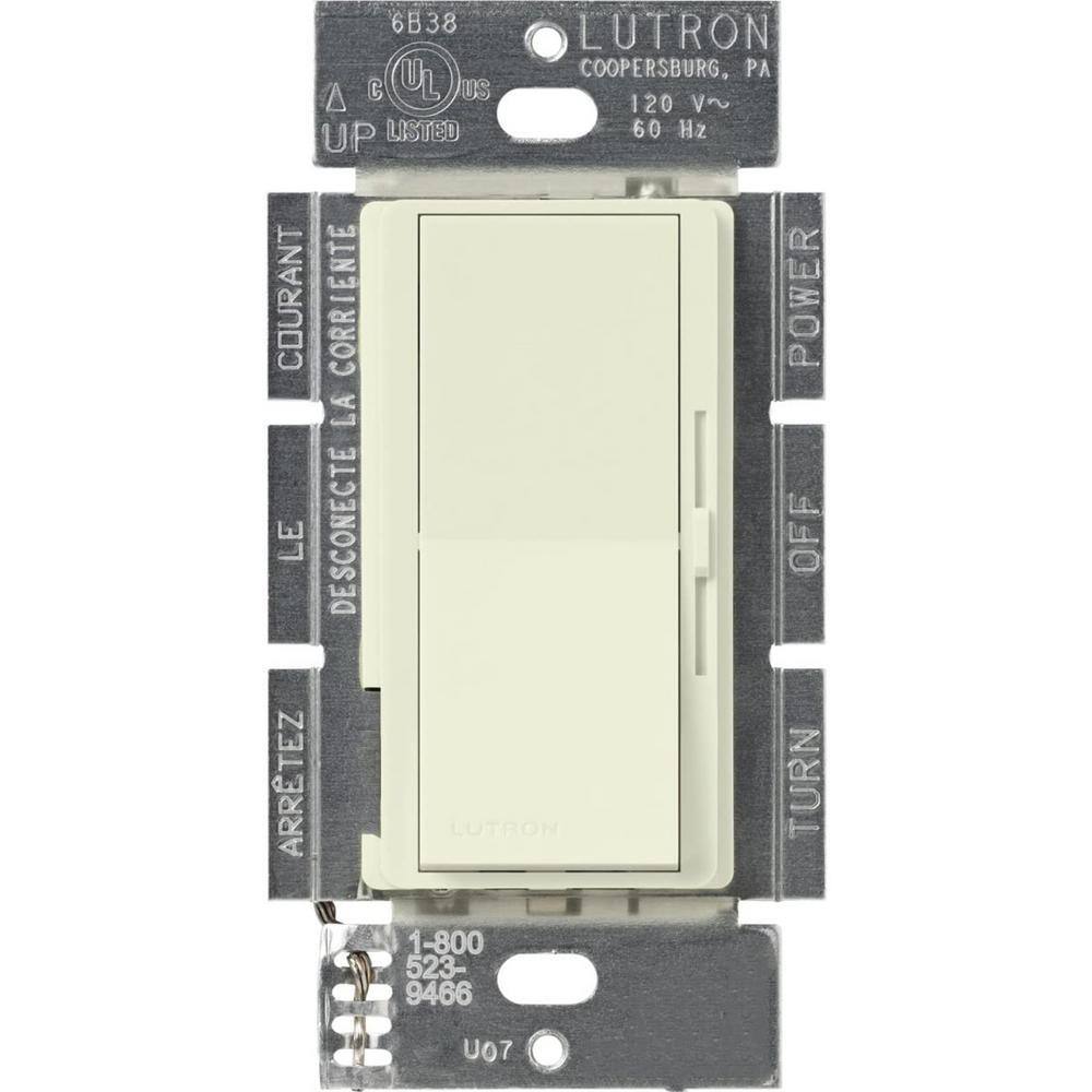 Lutron Diva Dimmer Switch for Magnetic Low Voltage 450-WattSingle-Pole or 3-Way Biscuit (DVSCLV-603P-BI) DVSCLV-603P-BI