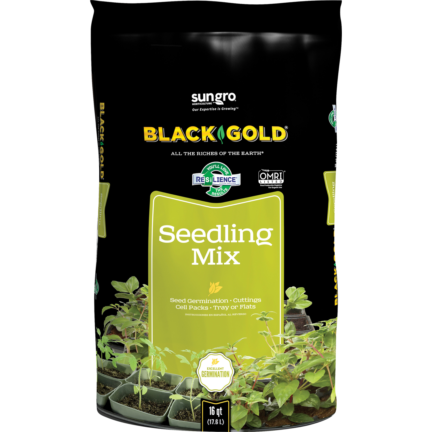 Black Gold Organic All Purpose Seed Starting Mix 16 qt