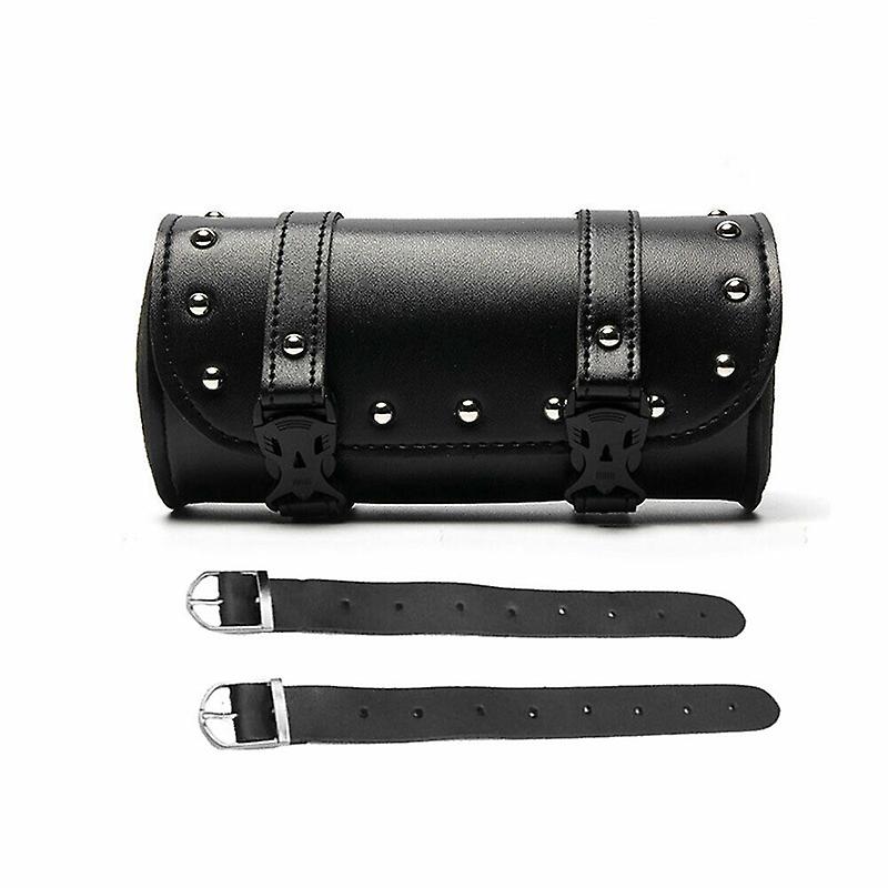 Motorcycle Saddlebag Roll Barrel Bag Universal Storage Tool Pouch For Harley OZ