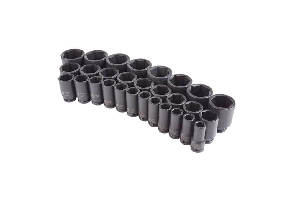 3/4 In. Drive 29 pc. SAE Deep Impact Socket Set ;