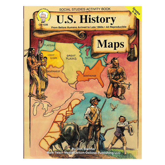 Carson Dellosa CD 1336 Us History Maps Gr 5 8