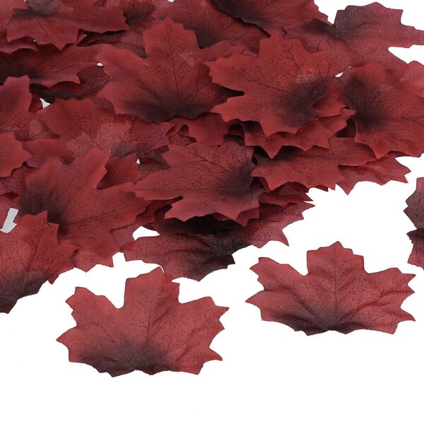 200pcs Artificial Leaves Fall Maple Autumn Fake Leaf Decoration