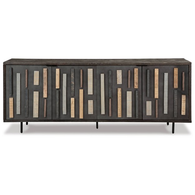 Franchester Accent Cabinet Metallic gray brown Signature Design By Ashley