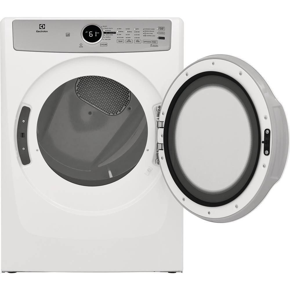 Electrolux 8 cu. ft. Electric Dryer Front Load in White ELFE7337AW