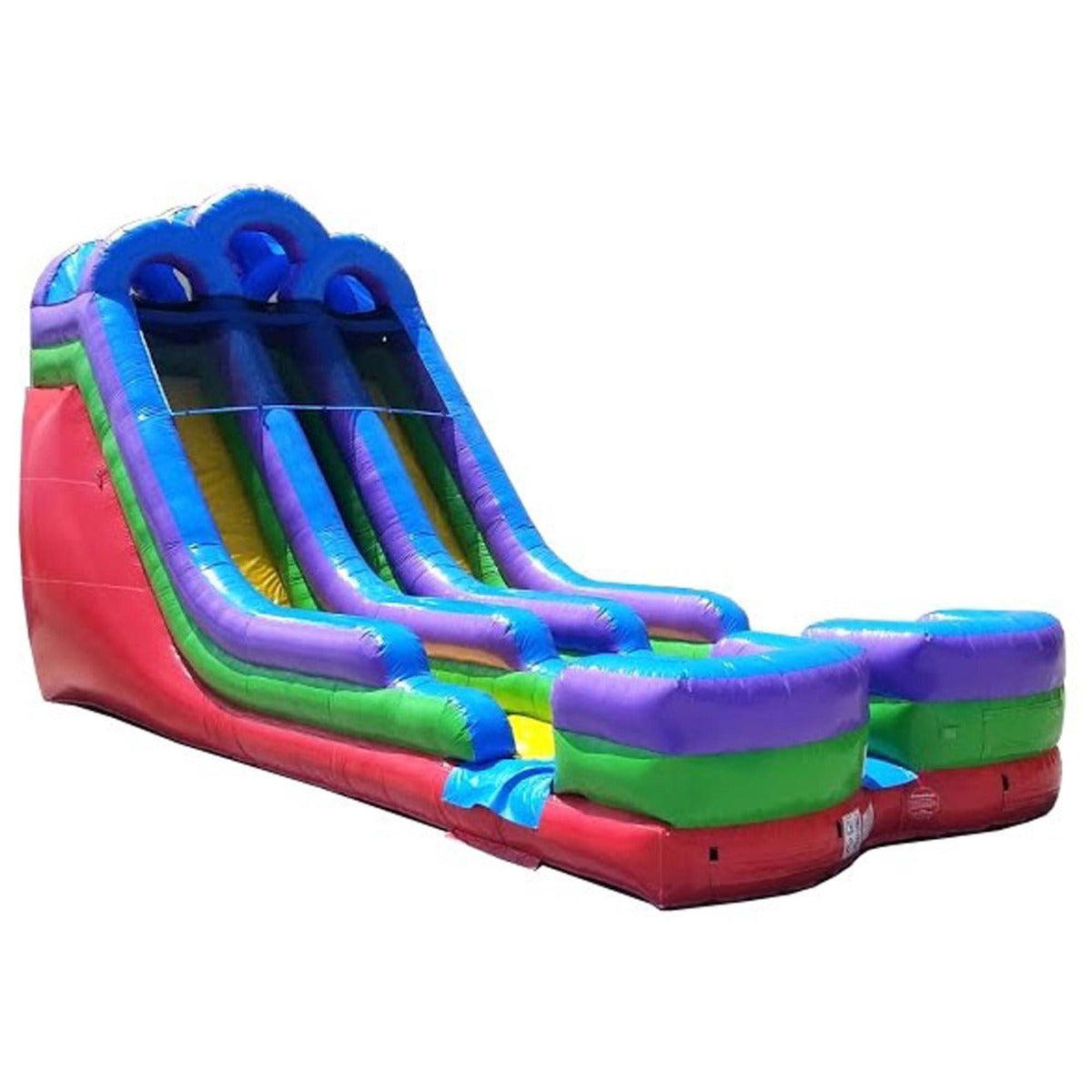 TentandTable Commercial Inflatable Water Slide, Retro Double Lane with Blower, 18 ft