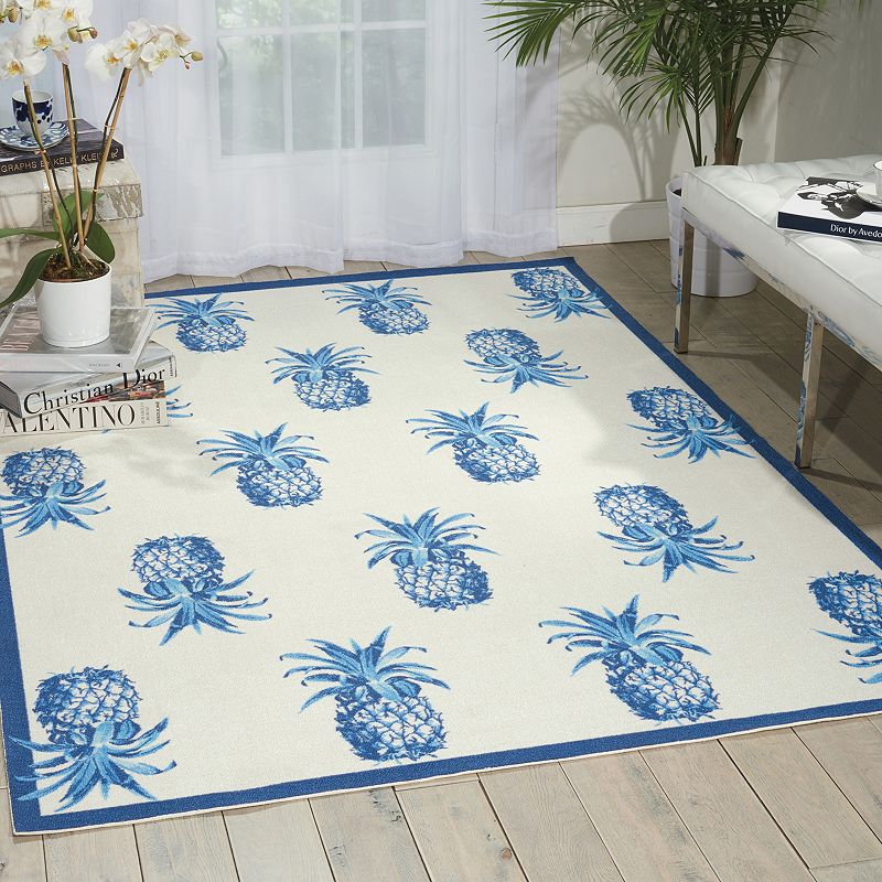 Waverly Sun N' Shade Pineapple Grove Indoor Outdoor Rug