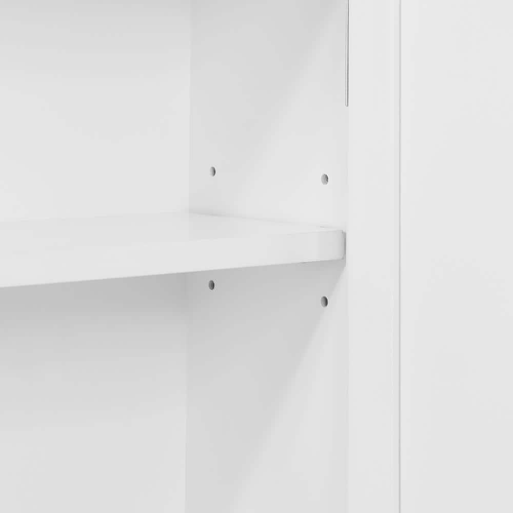 Alaterre Furniture Dover 27 in W Shelf Wall Cabinet with Towel Rod and 2 Doors in White