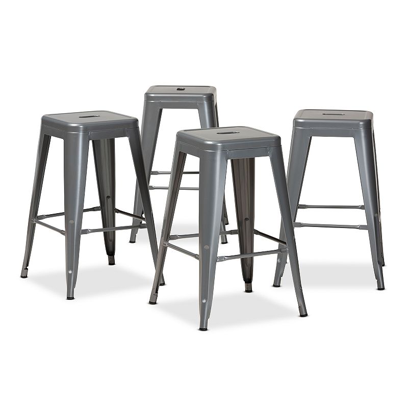 Baxton Studio Horton Counter Stool 4-piece Set