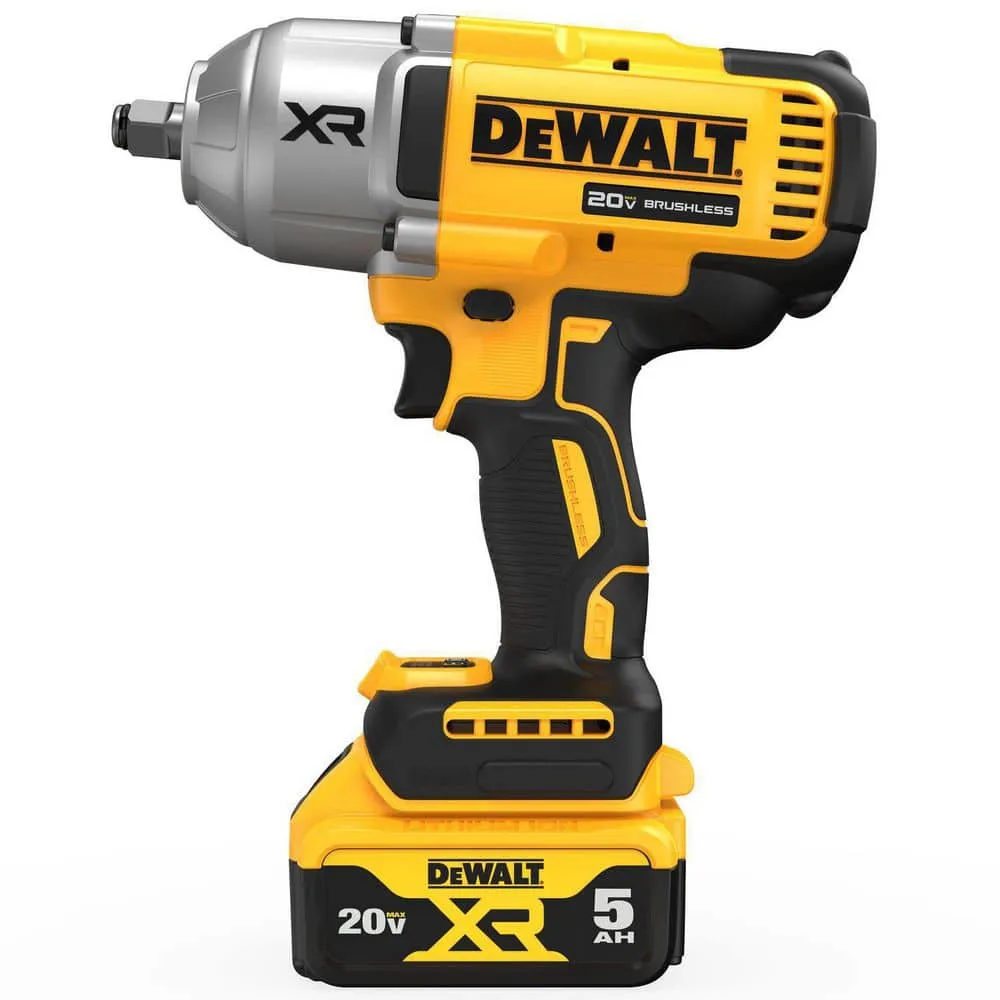 DEWALT 20V MAX Lithium-Ion Cordless 1/2 in. Impact Wrench Kit DCF900P1