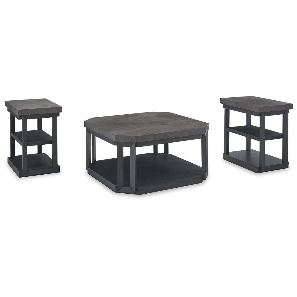 Signature Design by Ashley Bonilane Black/Gray Table (Set of 3)   36\