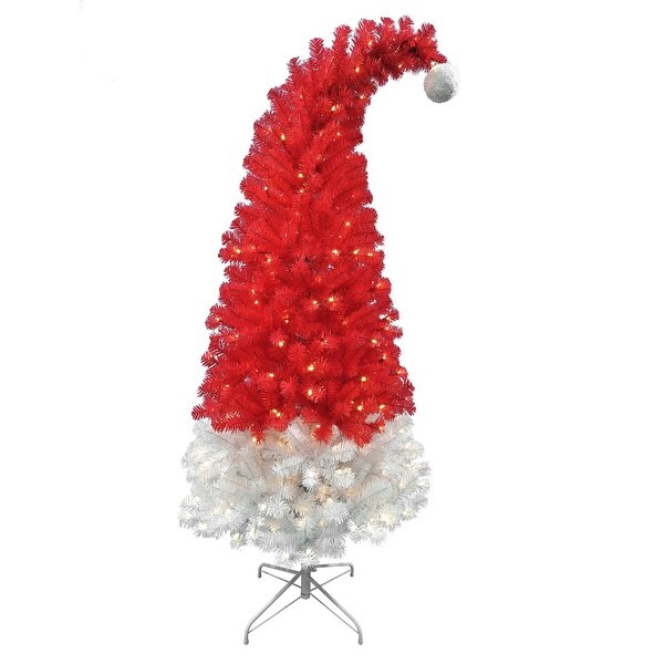 6 Ft PreLit Santa Hat Tree