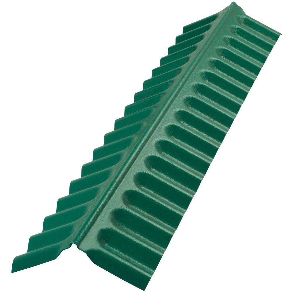 Suntop 4 ft. Rain Forest Green Polycarbonate Ridge Cap Flashing 109285