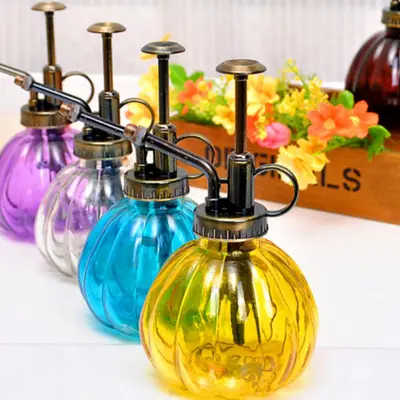QY 200ml Vintage Gardening Trigger Glass Watering Spray Bottle Empty Sprayer Garden Tools Sprinkler Bottle