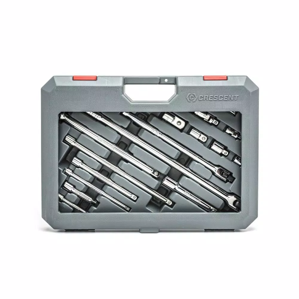 Crescent 1/4 in. x 3/8 in. x 1/2 in. and 3/4 in. Socket Accessories Set (16-Piece) and#8211; XDC Depot