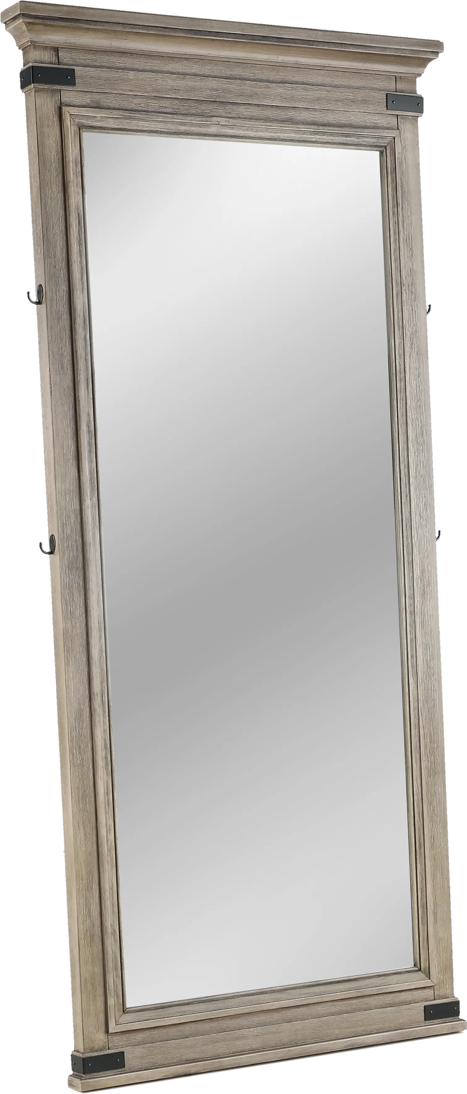 Forge Pewter Gray Floor Mirror