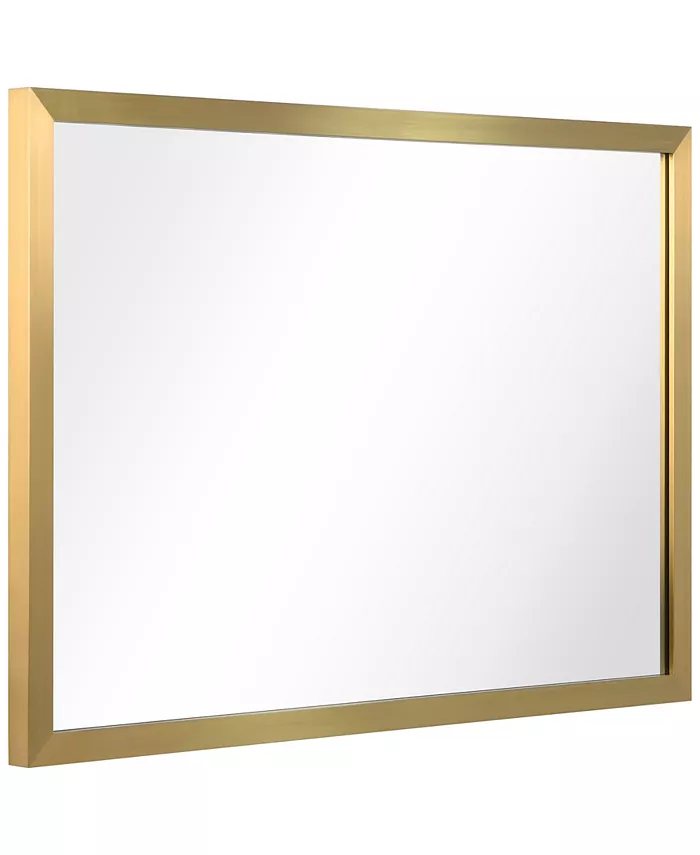 Empire Art Direct Contempo Brushed Stainless Steel Rectangular Wall Mirror  20 x 30