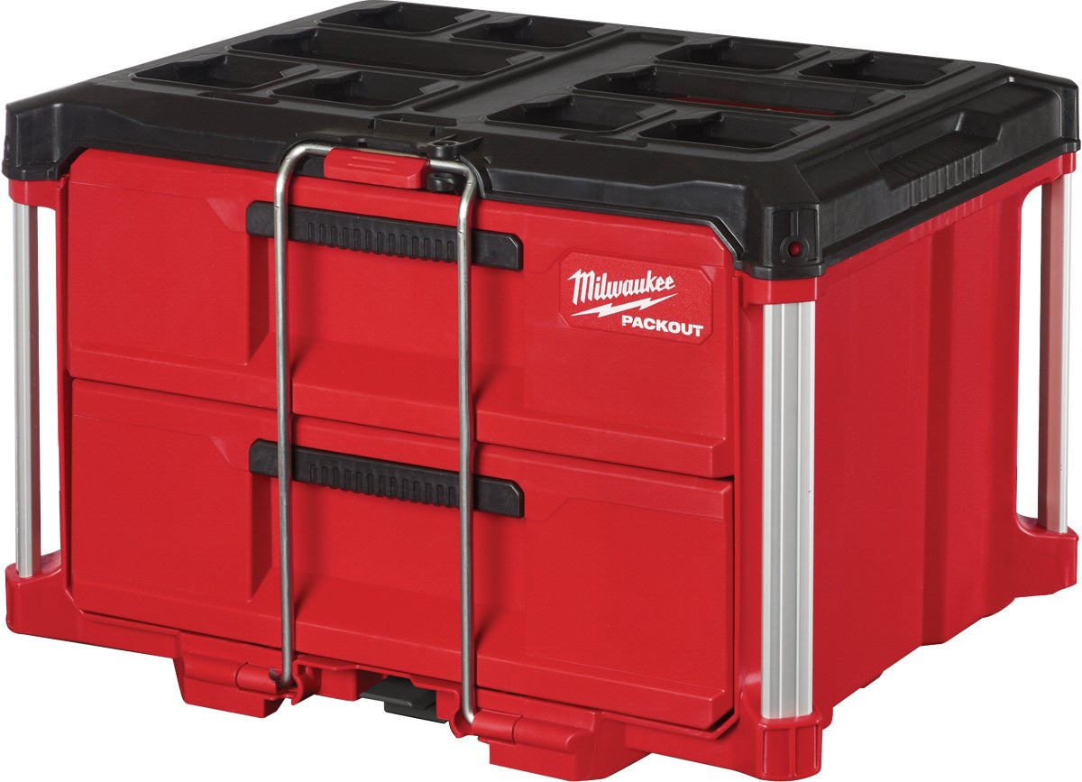 MW PACKOUT Toolbox with Drawers 50 Lb. Red Black