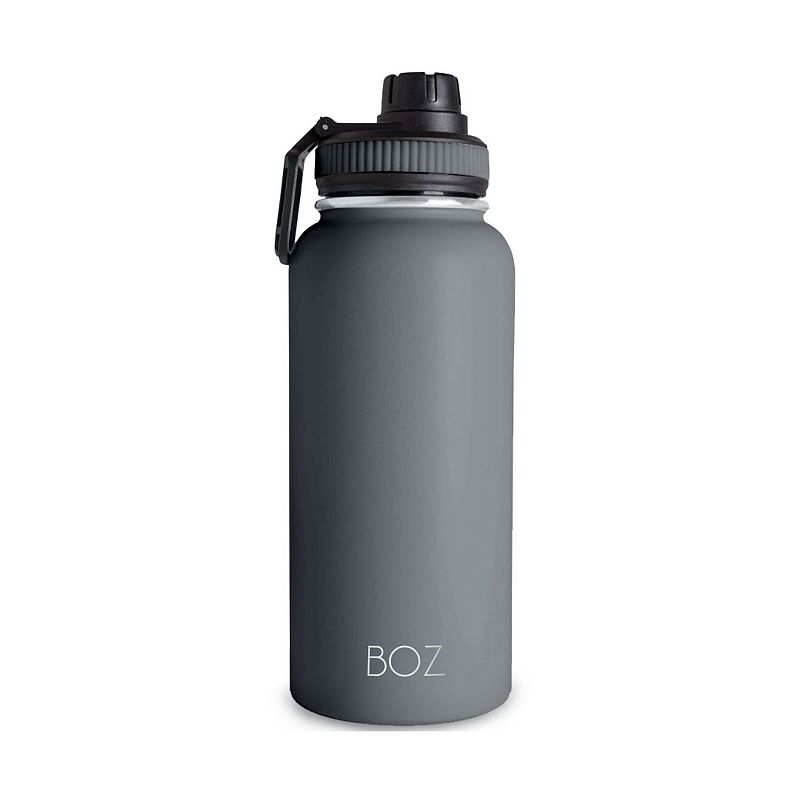 BOZ Stainless Steel Water Bottle XL (1 L / 32oz) Wide Mouth Double Wall Insulated