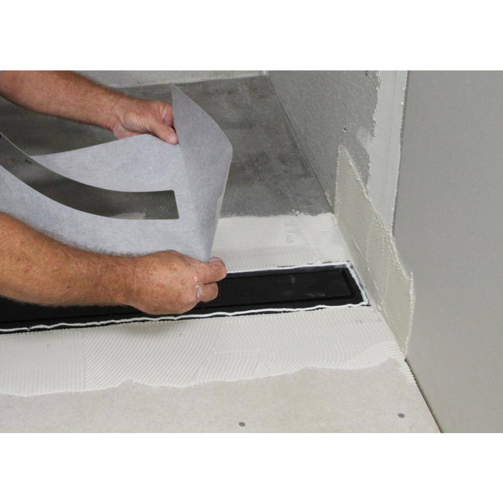 Goof Proof Shower Goof Proof Waterproofing Sheet Membrane Underlayment Linear Drain Collar 69 in. x 15 in. x 20mil GPLDC-69x15