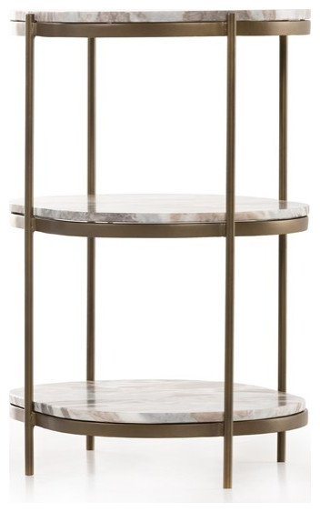 Alara End Table Hammered Gray W/Clear Powder Coat  Canyon   Modern   Side Tables And End Tables   by Virgil Stanis Design  Houzz