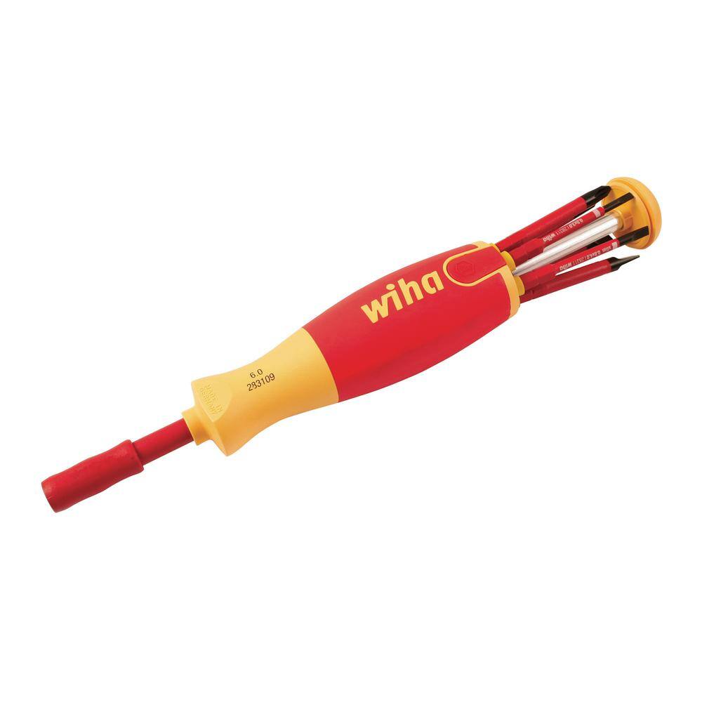 Wiha 7-Piece Insulated Slim Line Ultra Driver Screwdriver Set 28394