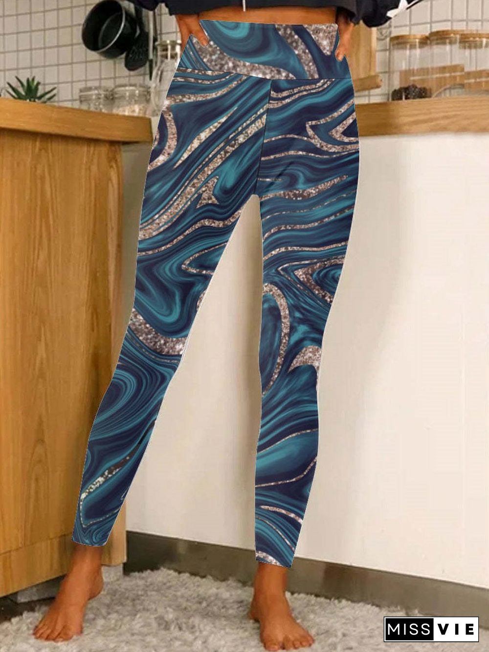 Women's Comfort Graphic Printed Legging Pants Yoga Pants