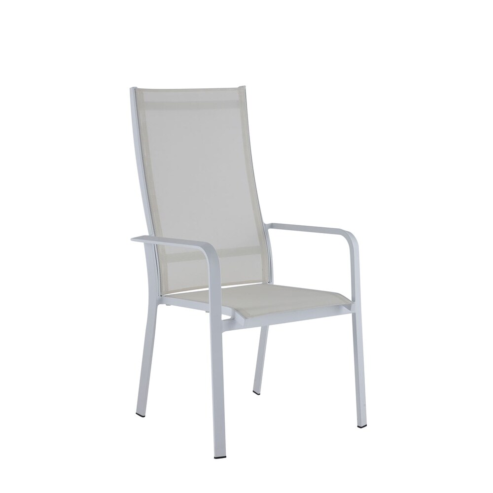 Somette Melbourne Matte White Extendable Dining Set