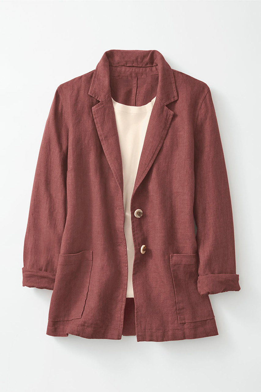 Linen Boyfriend Jacket