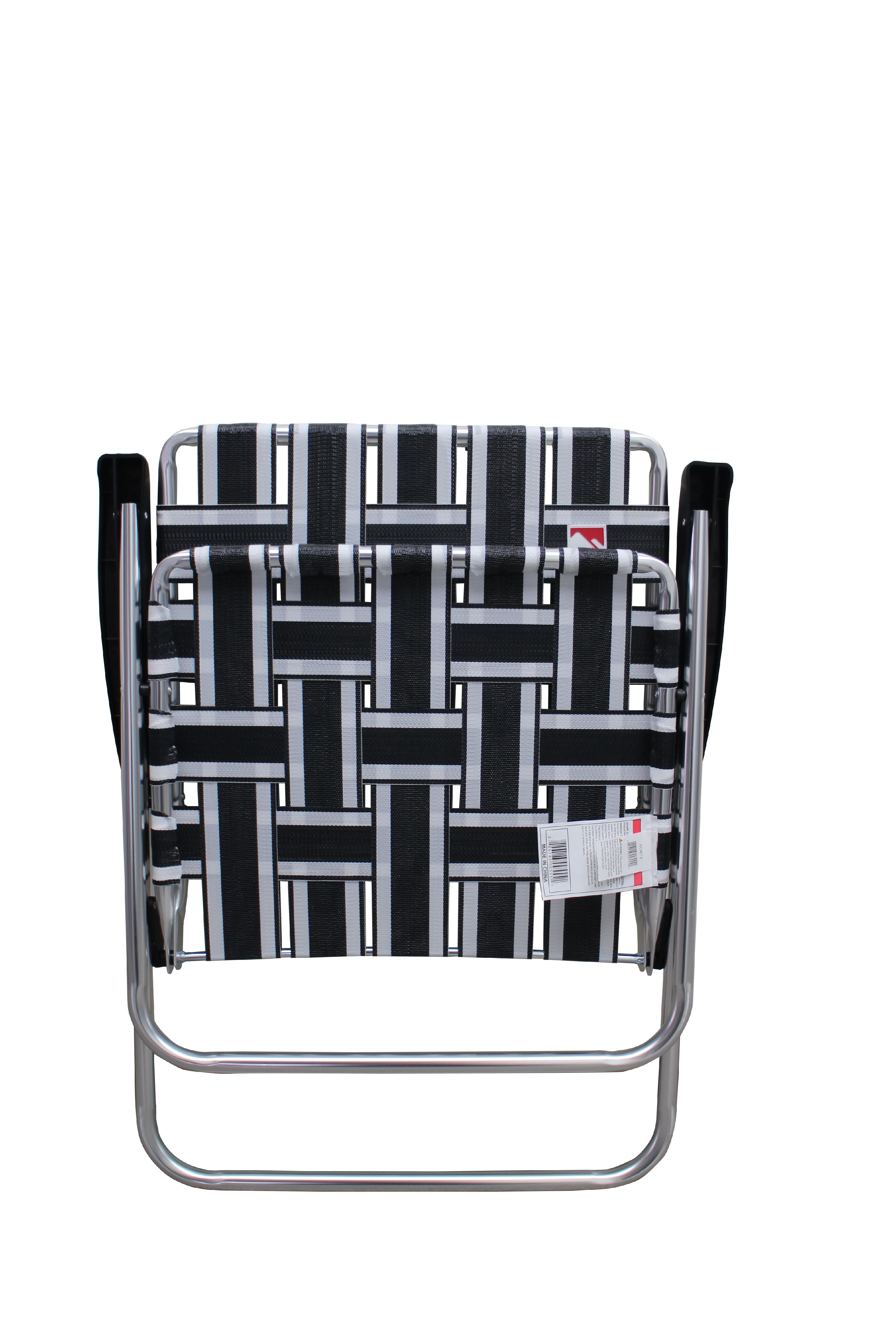 Outdoor Spectator Camping Chairs, Black and White