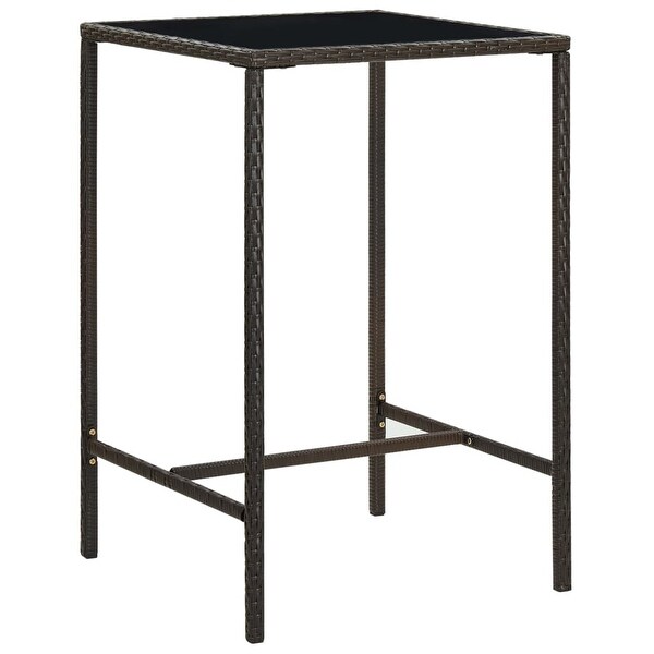 vidaXL Patio Bar Table Brown 27.6